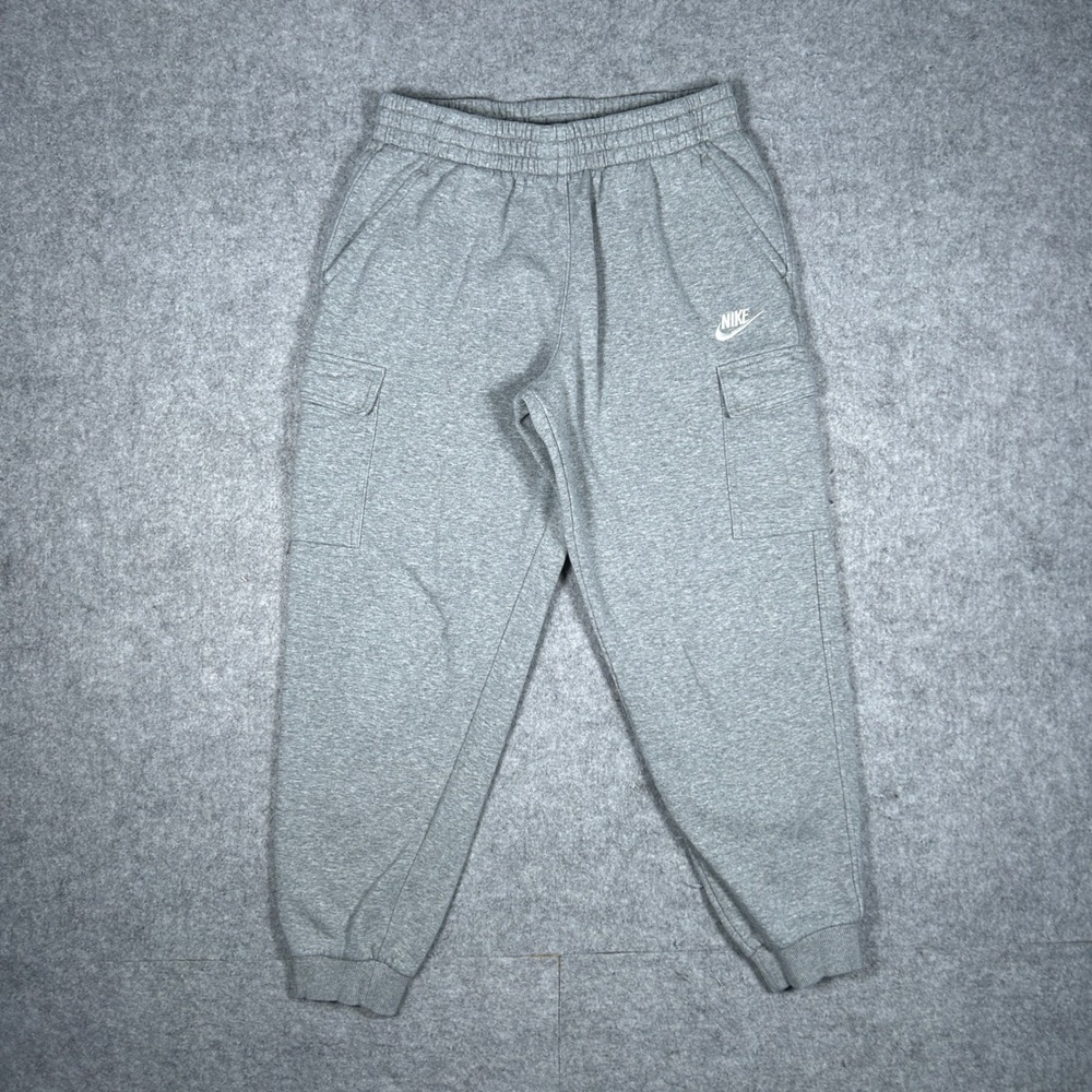 Nike Big kids Cargo Sweatpants youth XL Gray Club Fleece Sportswear FD3012